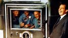 Neil Armstrong, Michael Collins a Buzz Aldrin s prezidentem Richardem Nixonem 24. 7. 1969