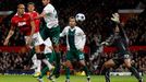 Bursaspor v zápase Ligy mistrů proti Manchesteru United.