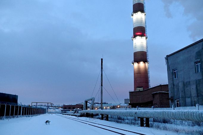 Život bezdomovců v třeskutých mrazech na Sibiři v Rusku.  19. 2. 2020