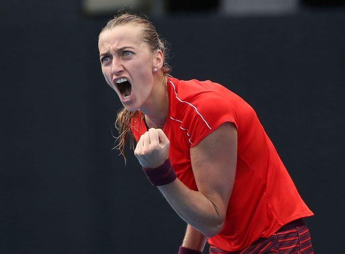 Petra Kvitová ve finále turnaje WTA v Sydney.