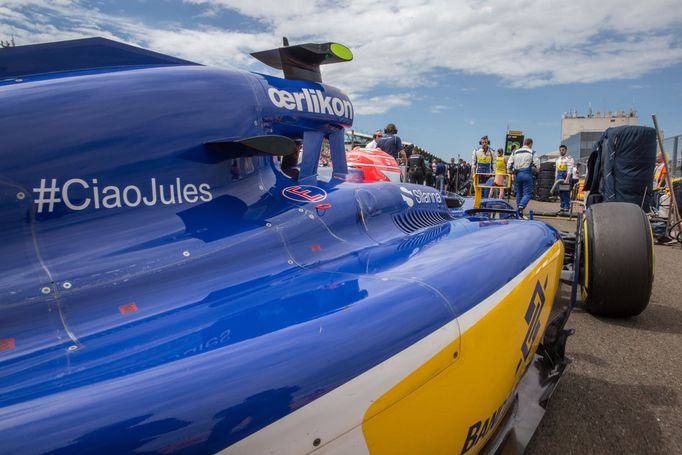 F1, VC Maďarska 2015: pocta Julesi Bianchimu - Felipe Nasr, Sauber