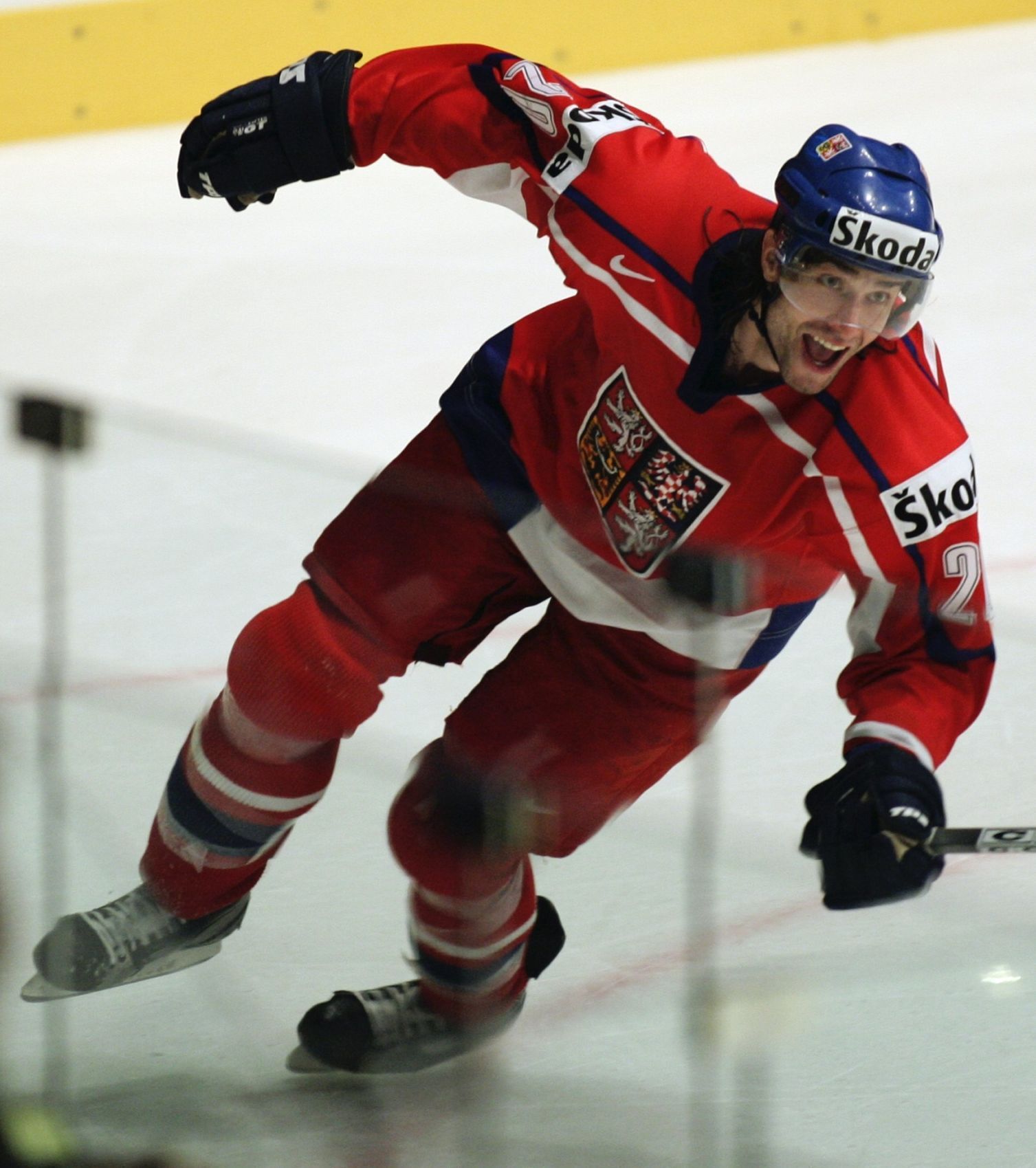 Radek Dvořák na MS v hokeji 2005.