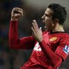 Robin van Persie se raduje z gólu v utkání Reading - Manchester United