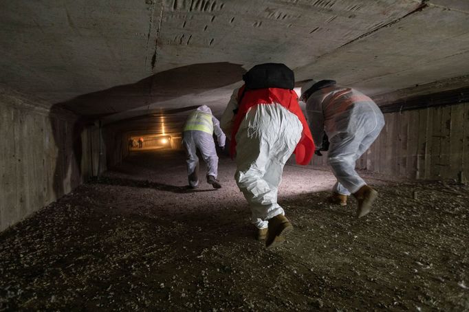 Barrandovský most - připravovaná oprava, prohlídka s primátorem Hřibem. Praha, 8. 2. 2022.