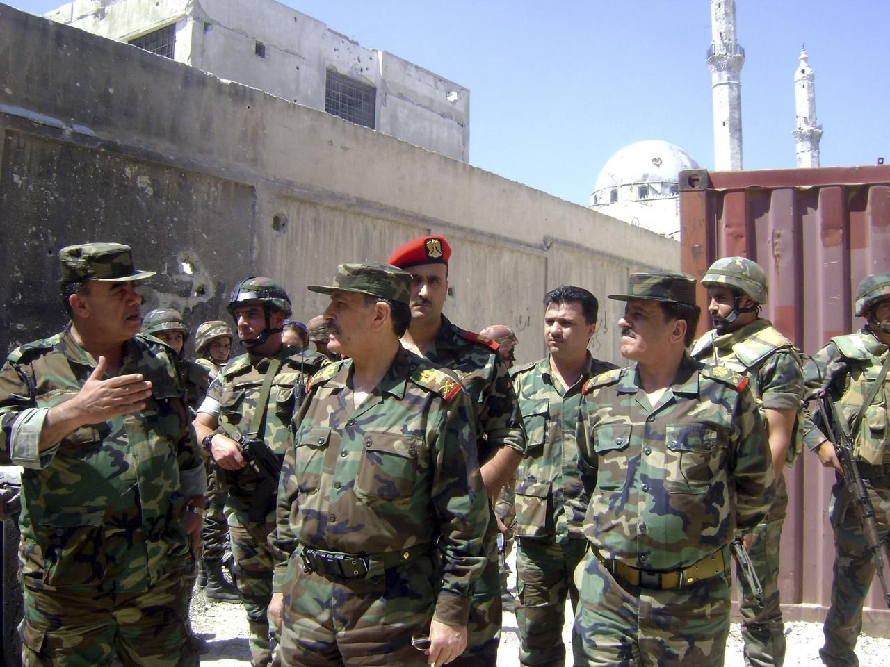 Sýrie - vojáci věrní Asadovi