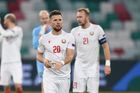 Fotbalisté Běloruska po zápase Ligy národů