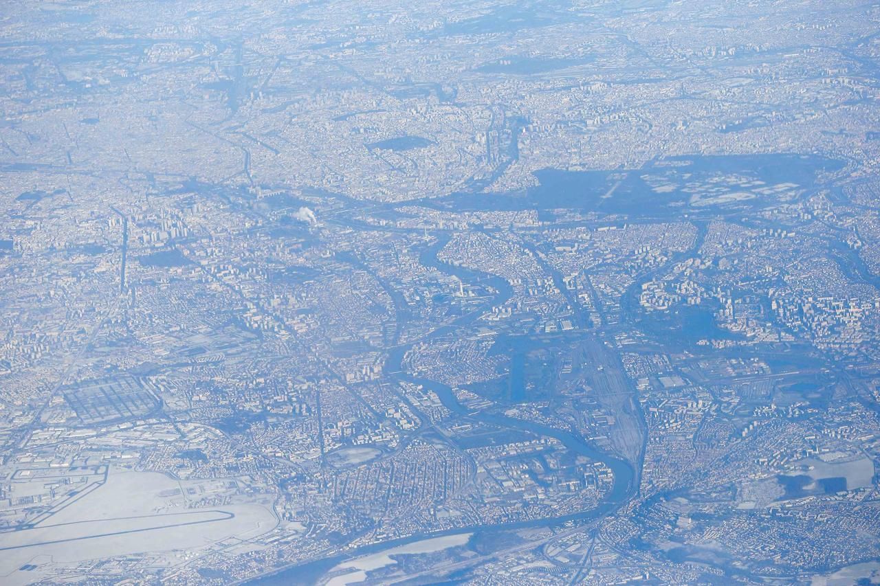 Sníh v Paříži
