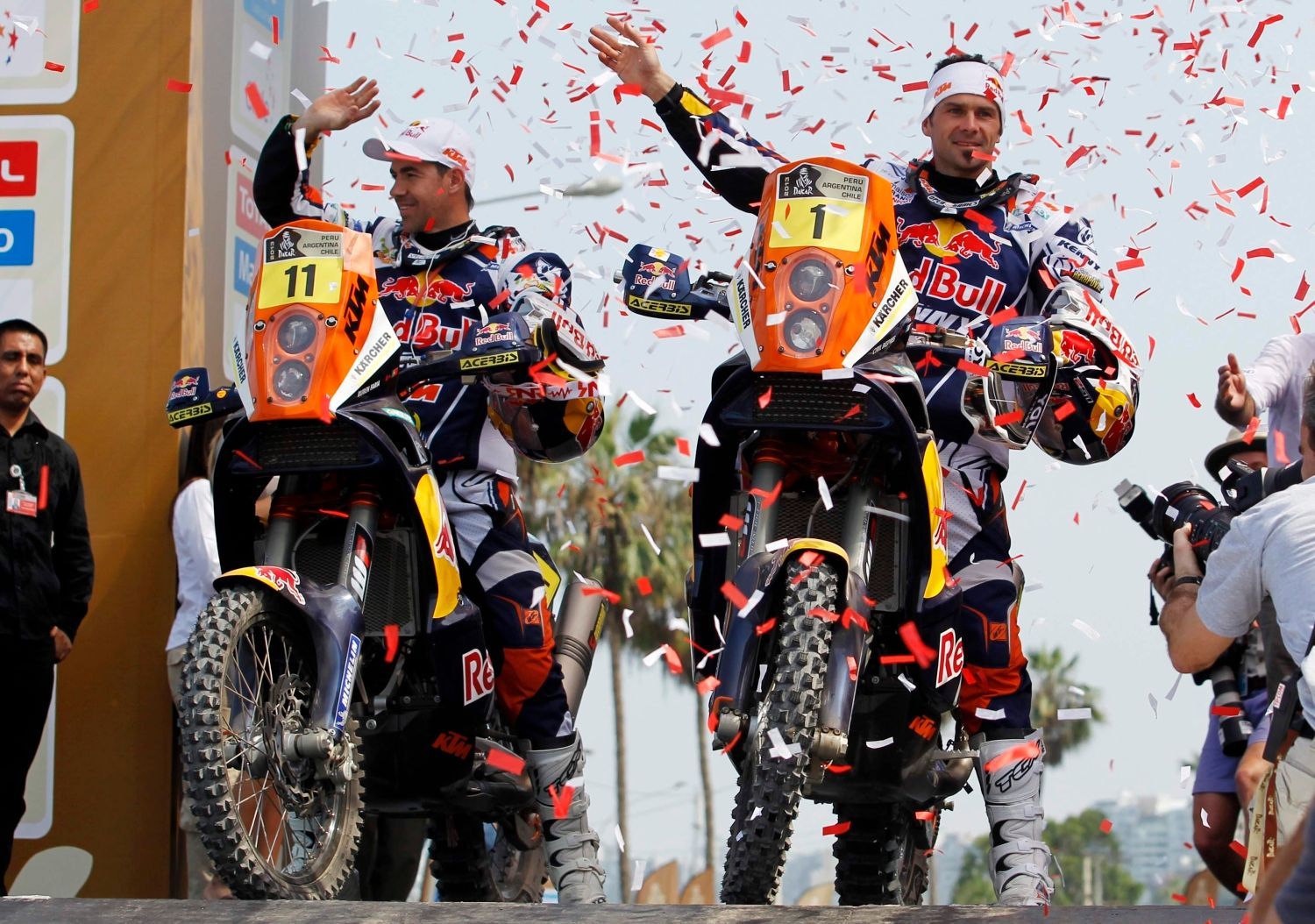 Rallye Dakar 2013, 1. etapa: Ruben Faria a Cyril Després, KTM