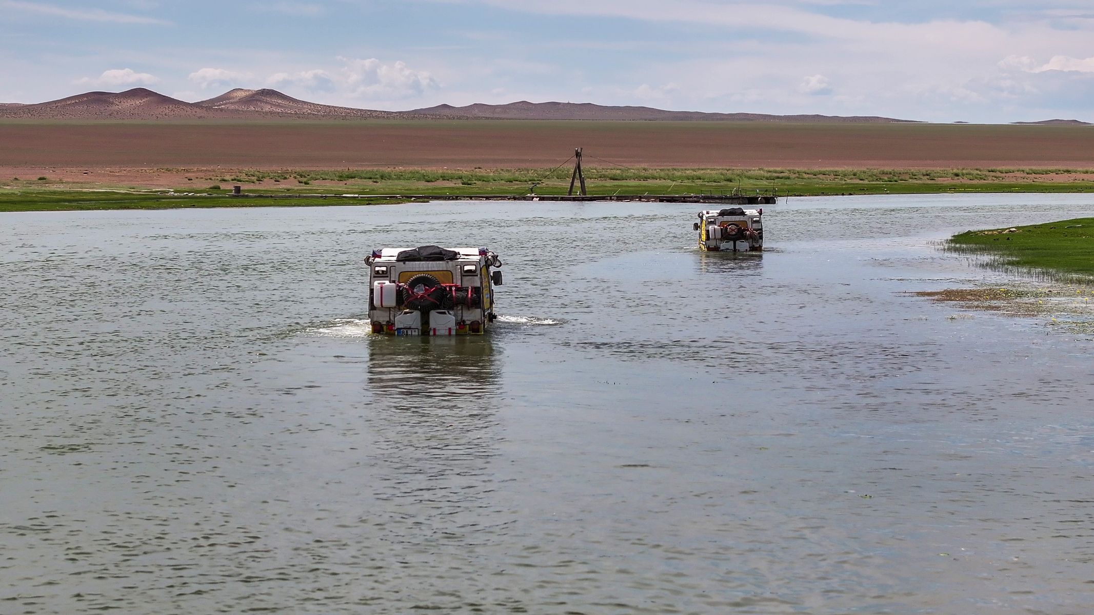 Žlutá žába pluje!