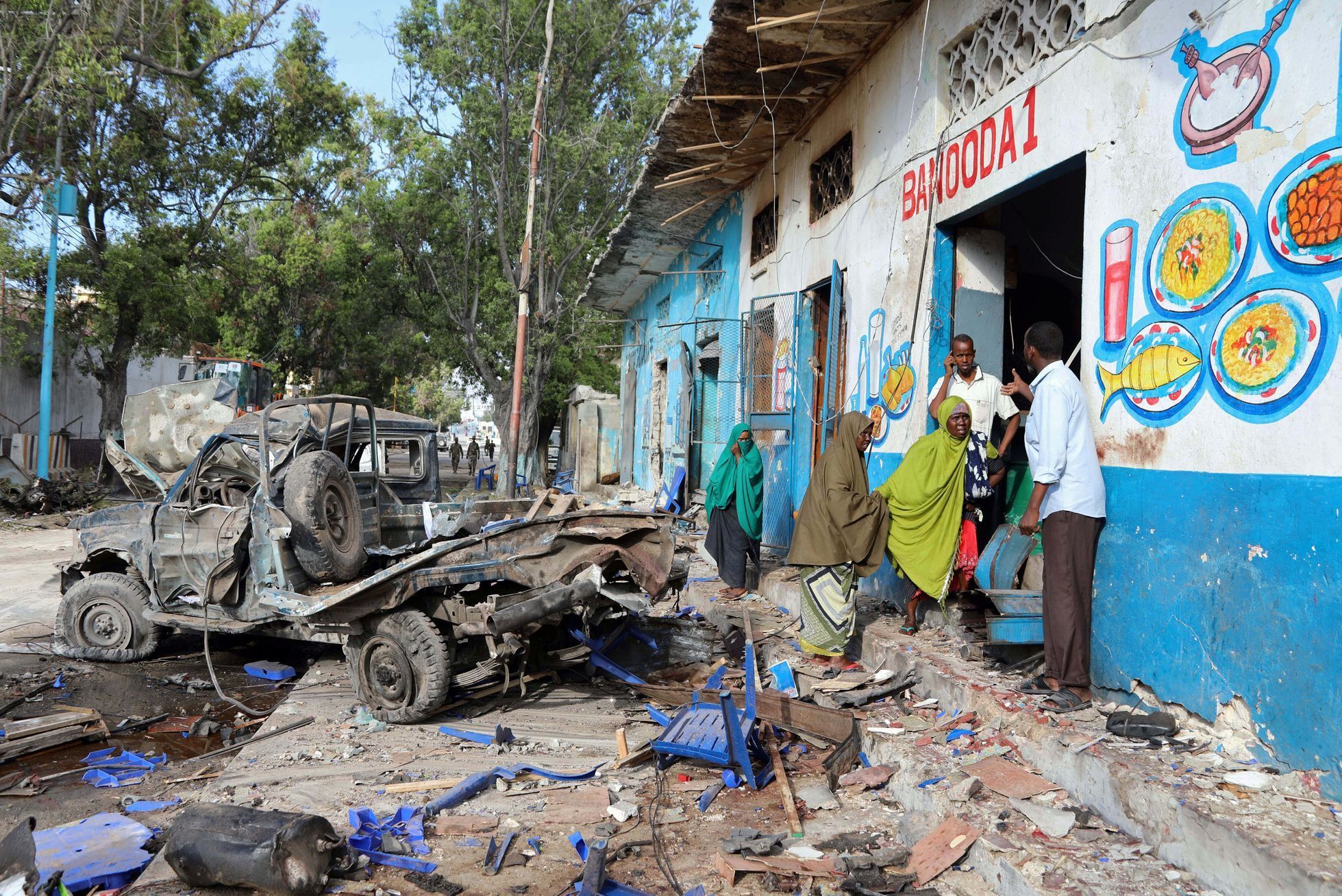 Mogadišu  - sebevražedný útok na hotel