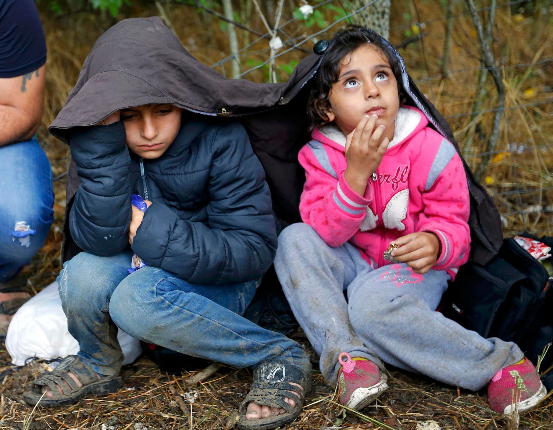 Děti uprchlíků na Balkáně