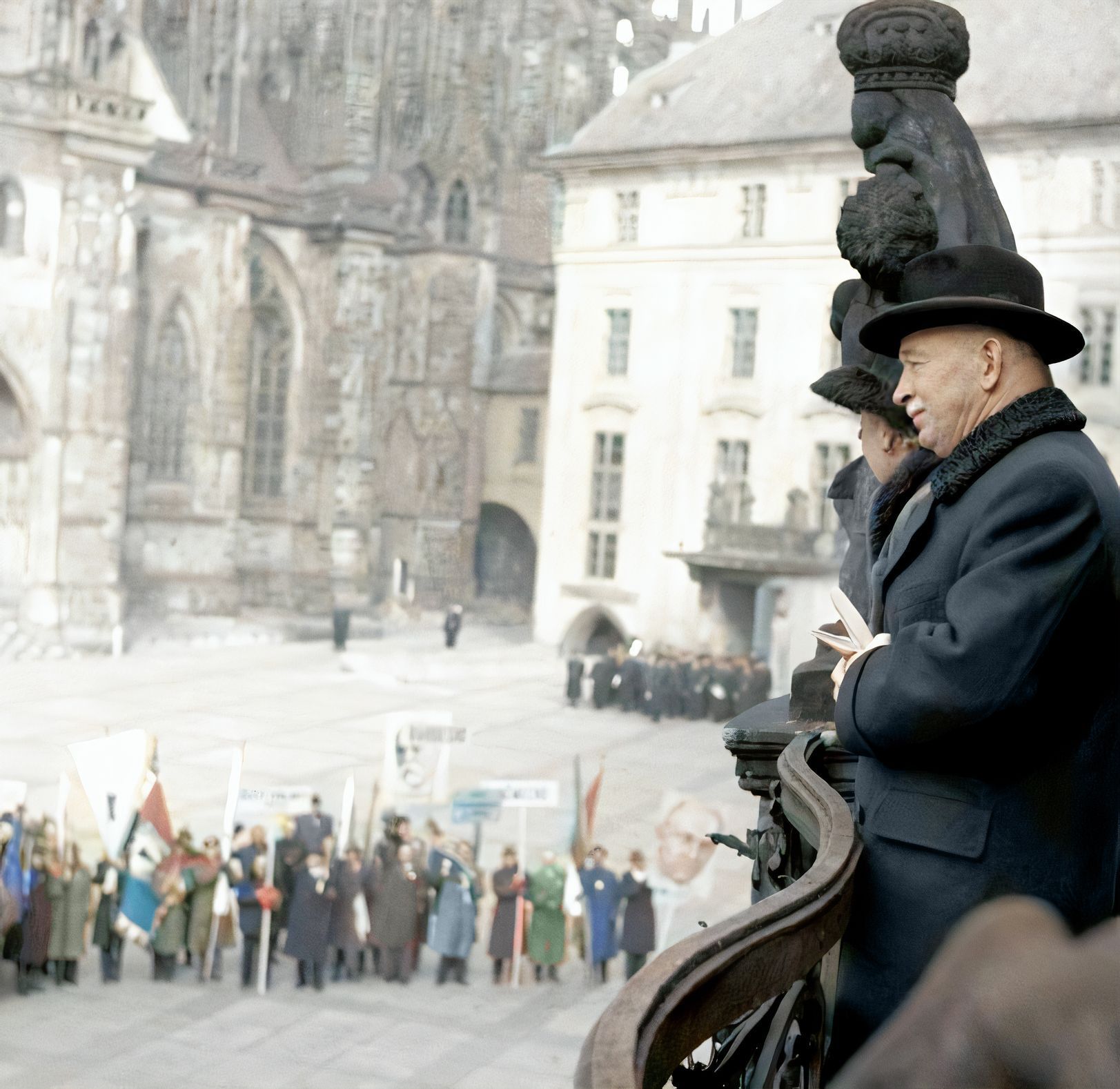 Emil Hácha, Pražský Hrad, retro, historie, Praha, domácí