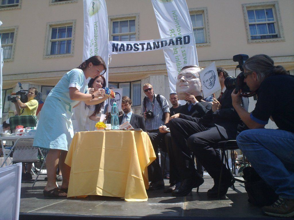 Odbory protestují protí zdravotní reformě