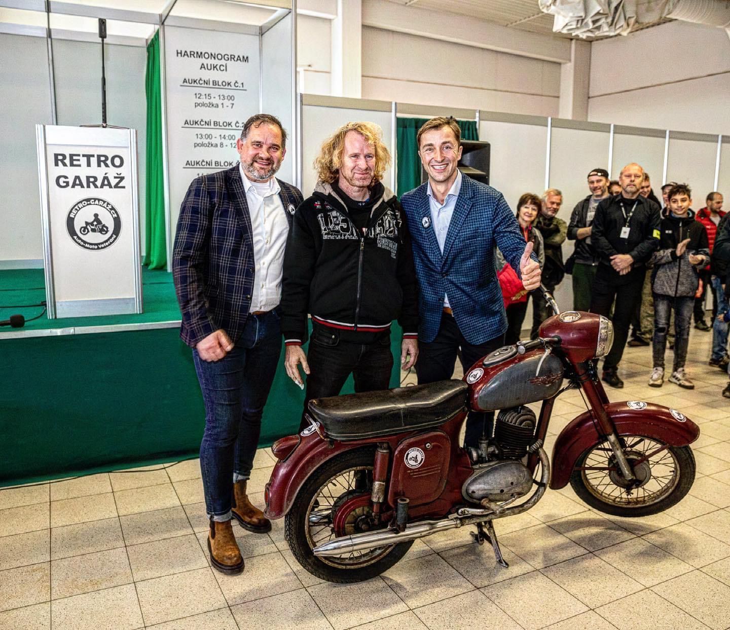 Jawa 250/559 Panelka v tombole na Retro Garáži + tomboly z minulých let