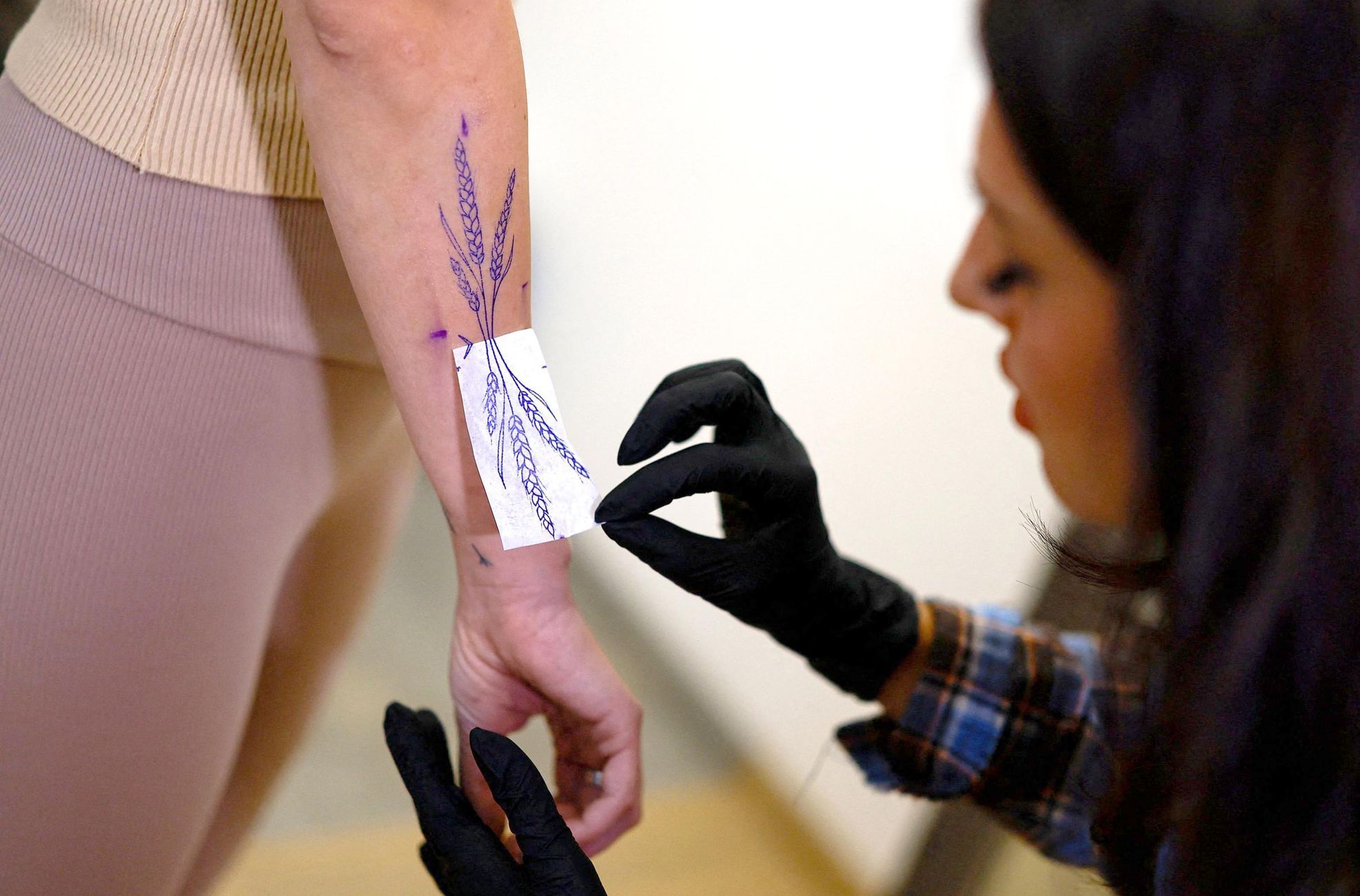 Ukrajina, válka, Rusko, pozůstalí, tetování, terapie