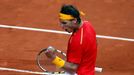 Rafael Nadal se raduje v baráži Davisova poháru