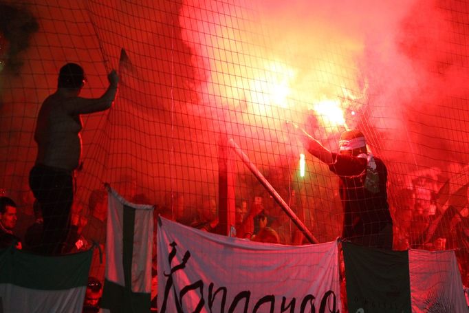 Liga, Bohemians-Sparta: fanoušci Sparty