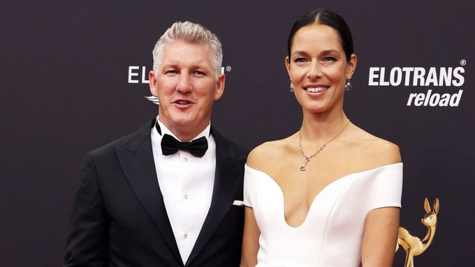 Bastian Schweinsteiger a Ana Ivanovičová na snímku z roku 2023