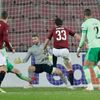 Dávid Hancko dává gól v zápase Evropské ligy Sparta - Celtic Glasgow