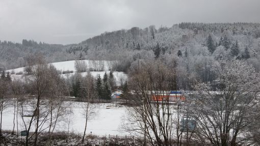 Sníh ve Vsetíně.