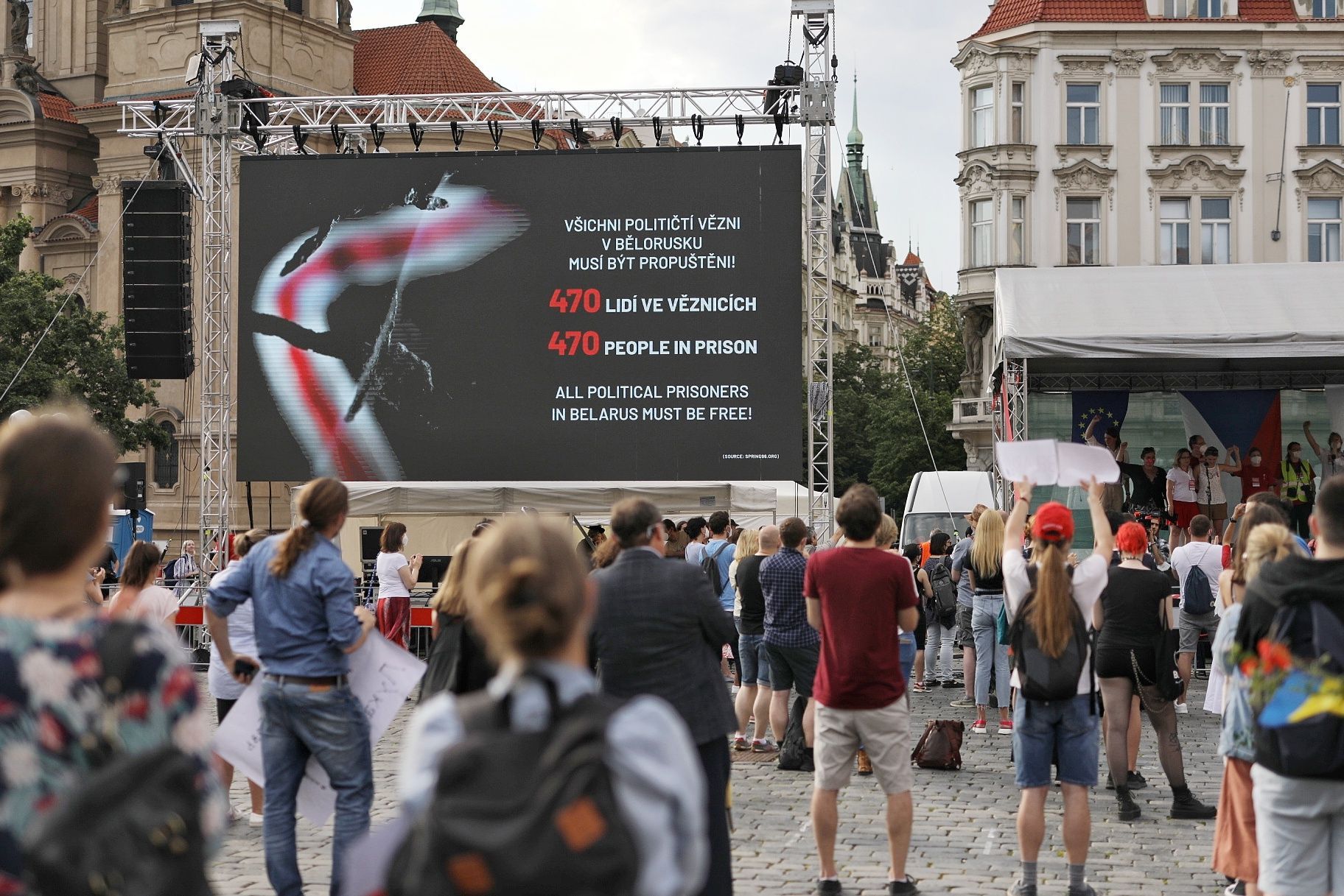 cichanouská bělorusko demonstrace v praze