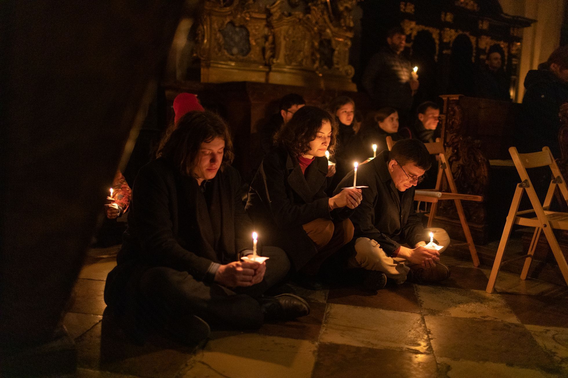 Velikonoční vigilie v kostele U nejsvětějšího Salvátora v Praze