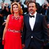 Director Inarritu poses with her wife Hagerman during the red carpet for the movie &quot;Birdman or (The unexpected virtue of ignorance)&quot; at the 71st Venice Film Festival