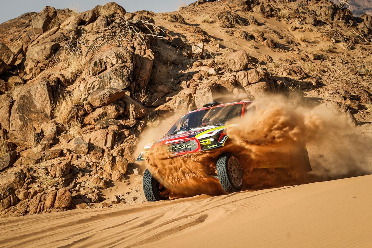Martin Prokop (Ford) v 2. etapě Rallye Dakar 2021