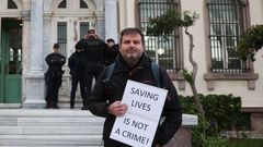 International aid workers strand trial in Greece on felony charges