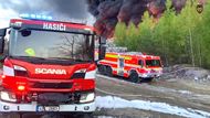 požár, skládka, Rynholec, HZS Středočeského kraje