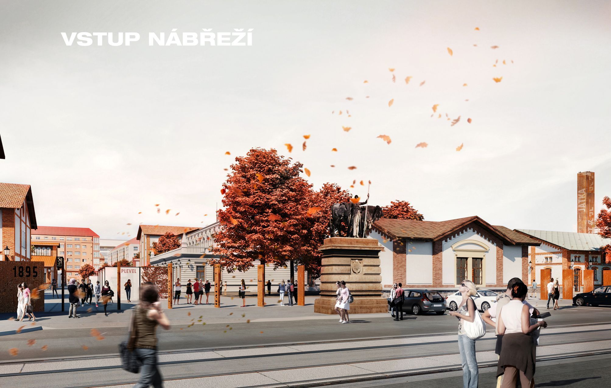 Rekonstrukce pražské tržnice vizualizace