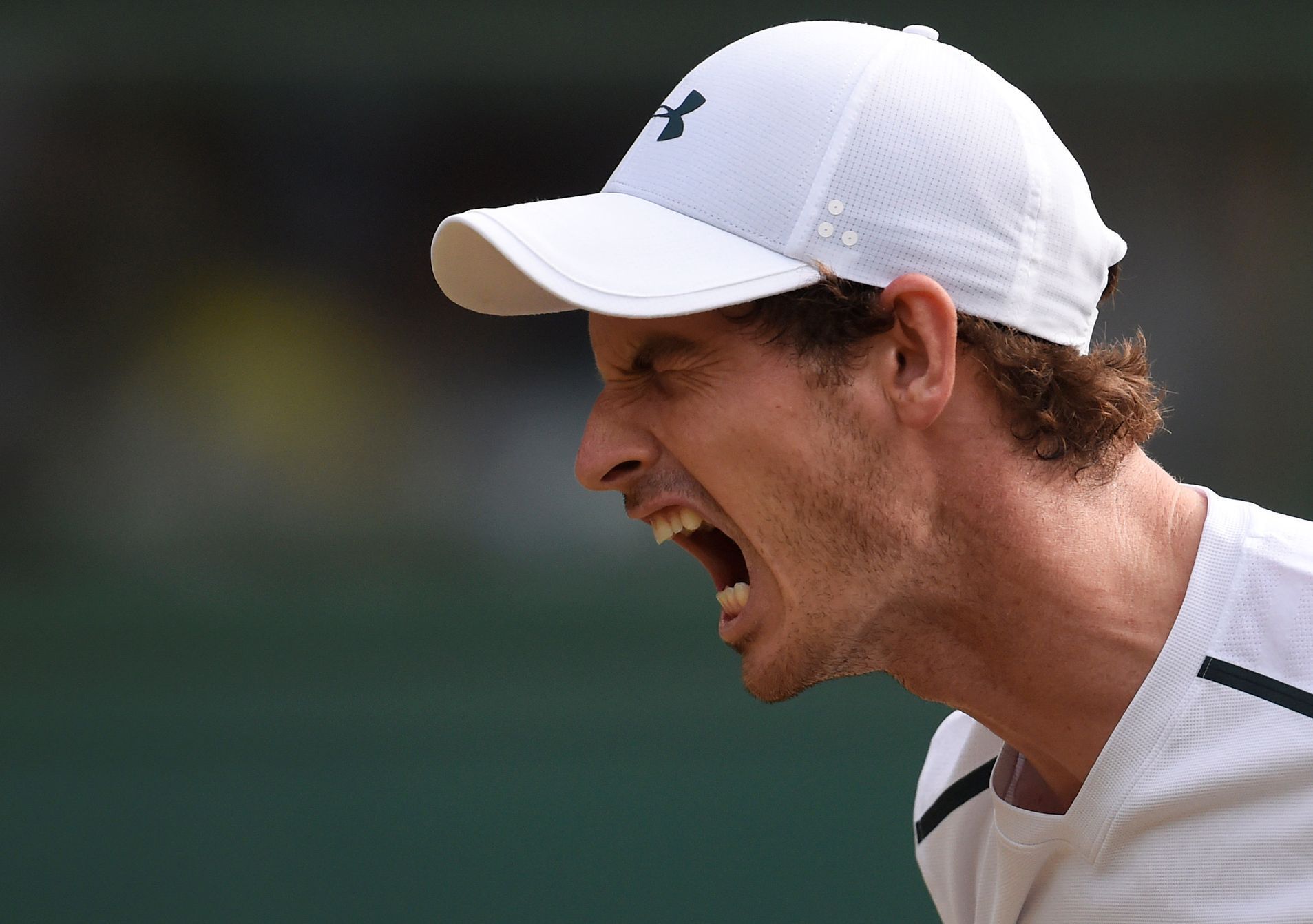 Andy Murray ve 3. kole Wimbledonu 2017 proti Fogninimu