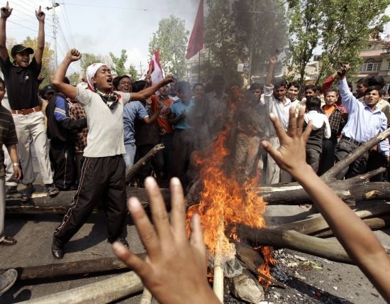 demonstrace Nepál