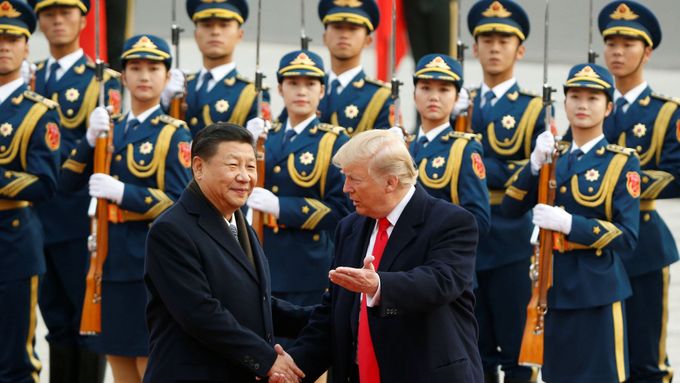 Donald Trump a Si Ťin-pching.