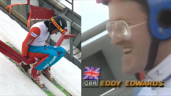 Amatérský skokan na lyžích Eddie "Orel" Edwards, který se v roce 1988 zúčastnil olympiády v Calgary, se vrátil, aby opět pokořil můstek.