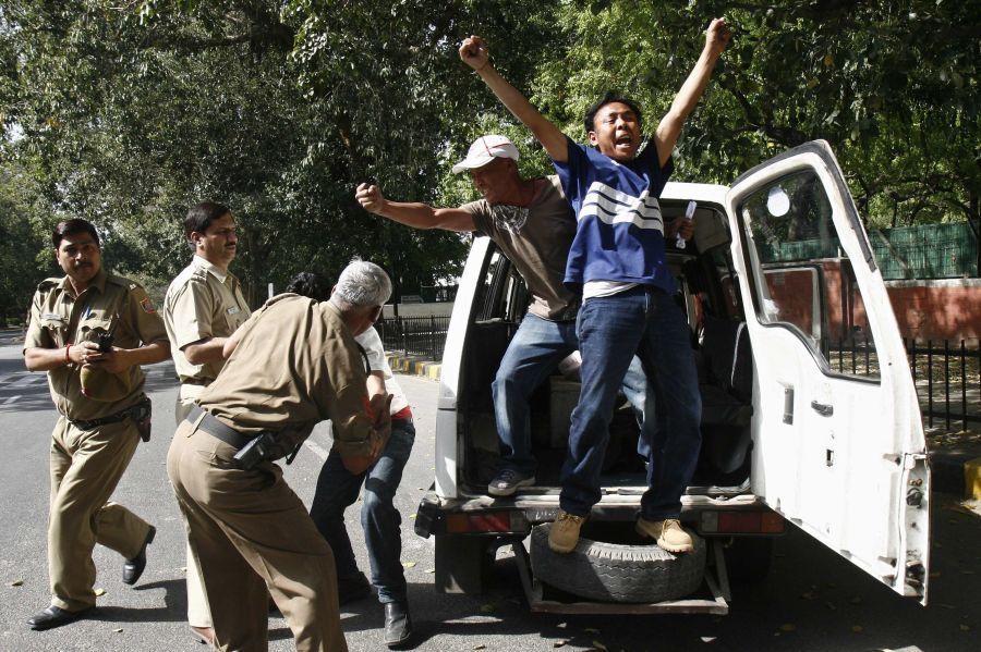 Protesty proti olympiádě v Indii
