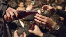 People attend the official launch of the 2012 Beaujolais Nouveau wine in the center of Lyon early November 15, 2012. REUTERS/Robert Pratta (FRANCE - Tags: SOCIETY) Published: Lis. 15, 2012, 2:03 dop.