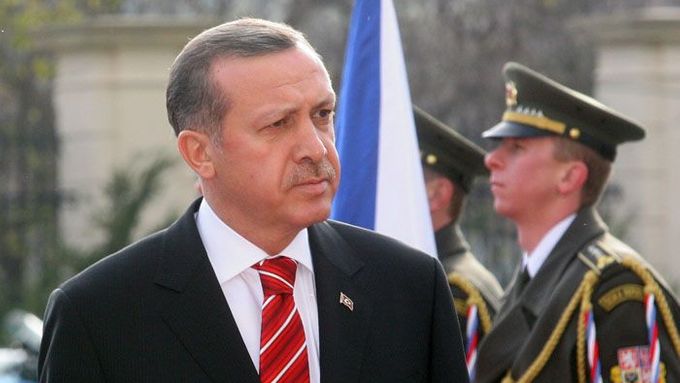 Turecký premiér Erdogan v Praze