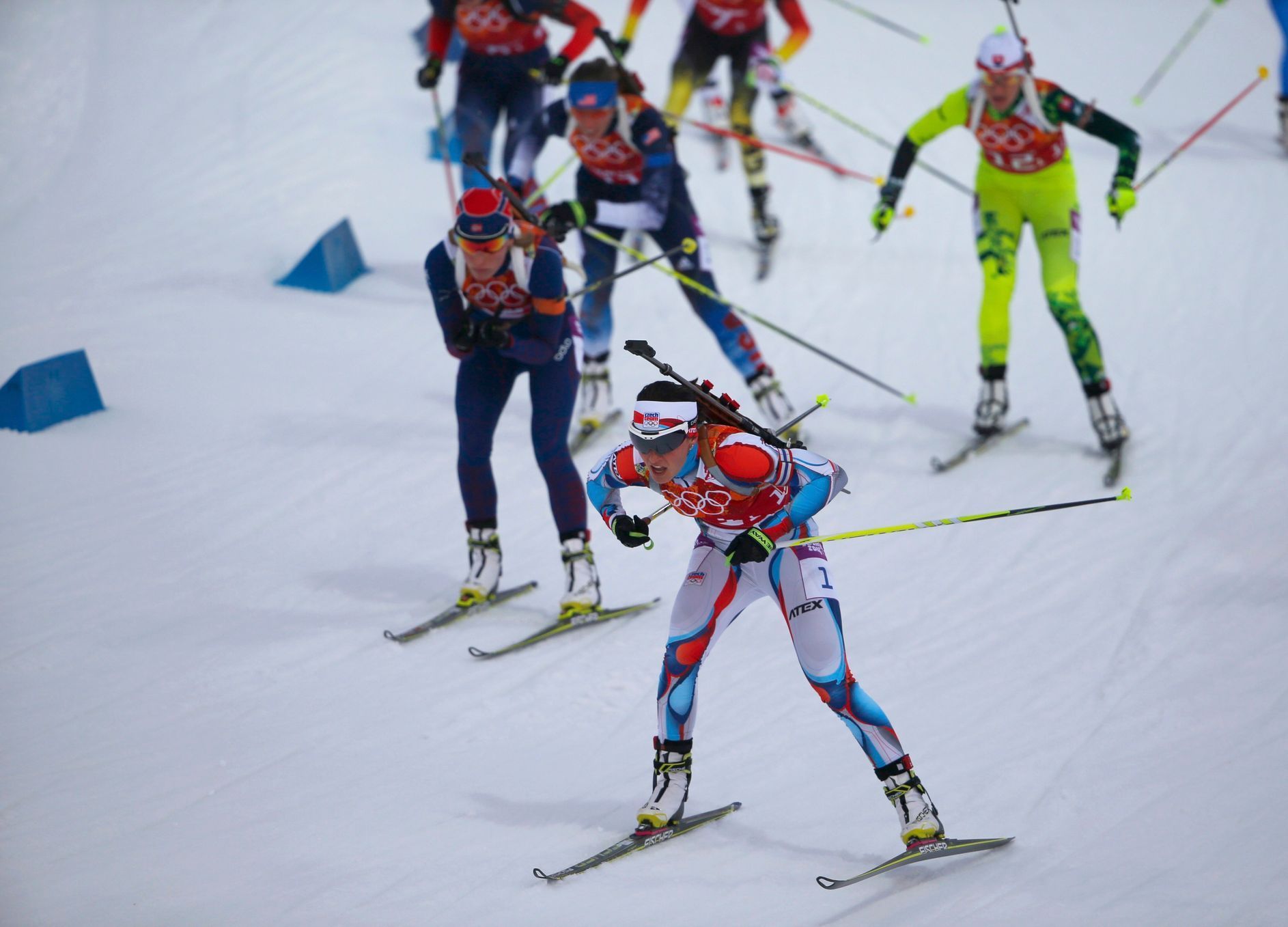 Soči 2014, biatlon, smíšená štafeta: Veronika Vitková