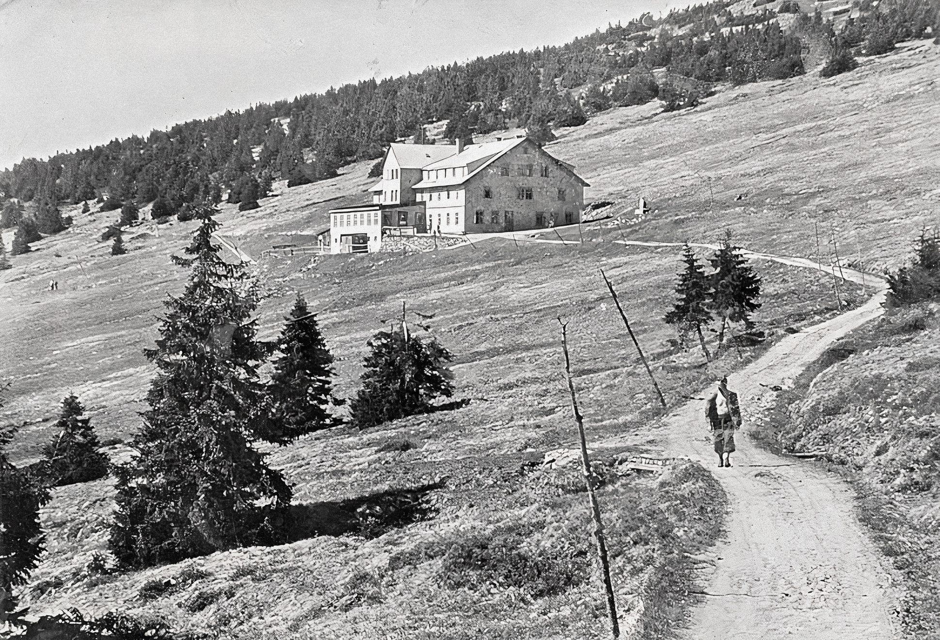 Klínová bouda, Krkonoše, Zaniklé boudy, Zaniklé chaty, hory, historie, Domácí