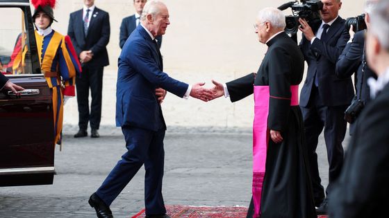Britain's King Charles and Queen Camilla make their first state visit to the Holy See since Pope Leo XIV's election