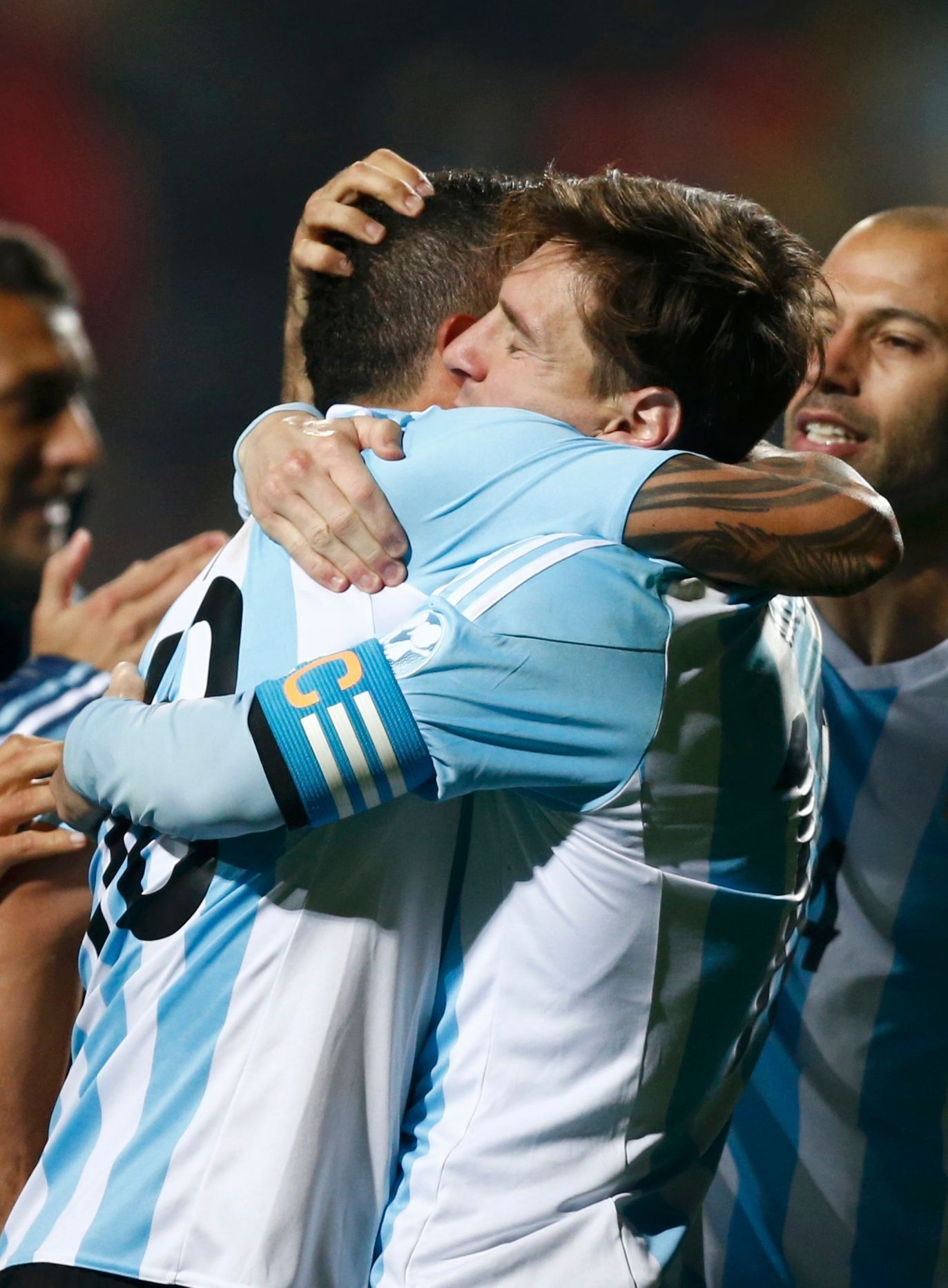 Copa América 2015, Argentina-Kolumbie: Carlos Tévez a Lionel Messi