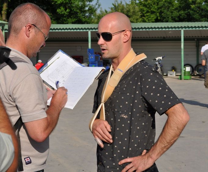 Plochá dráha, Česko - Polsko: zraněný Lukáš Dryml