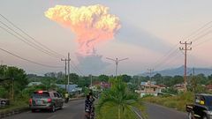 Indonesie, Bali, sopka, erupce, letecká doprava