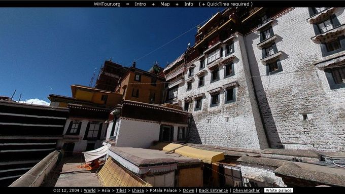 Palác Potala v hlavním městě Tibetu