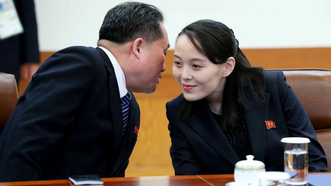 Kimova sestra na jednání s jihokorejským prezidentem.