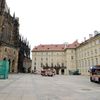 Hasičský nácvik na Pražském hradě