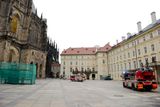 Na Pražském hradě ve středu ráno zasahovali hasiči.