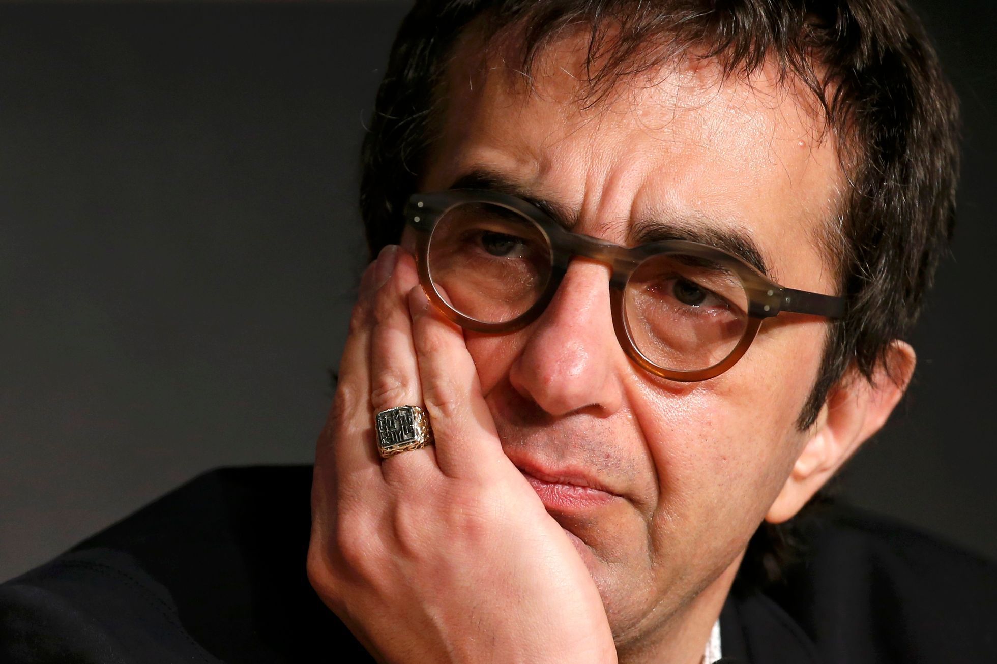 Director Atom Egoyan attends a news conference for the film &quot;Captives&quot; in competition at the 67th Cannes Film Festival in Cannes