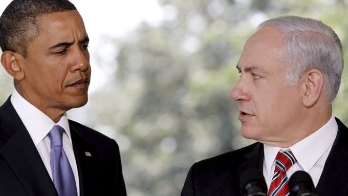 Barack Obama a Benjamin Netanjahu. Ilustrační foto.